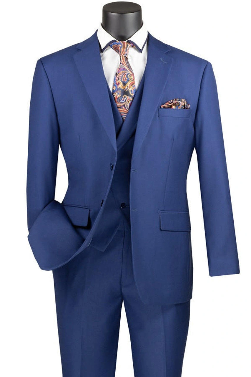 Vinci Blue Suit: Modern Fit, Sharp Style. Elevate Your Look Today.