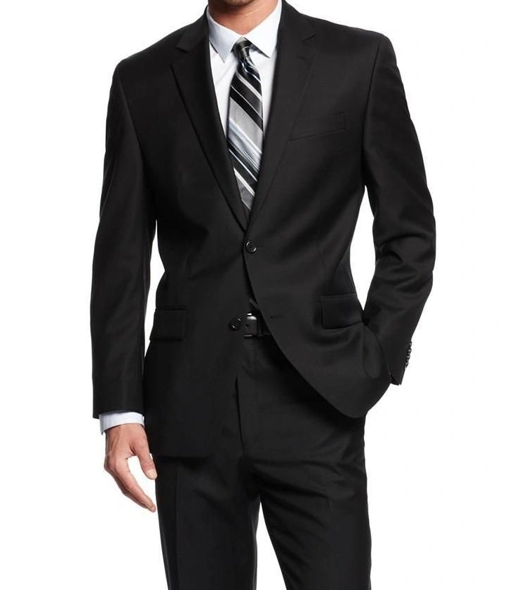 Vinci Black Suit: Effortless Style, Modern Fit, Look Sharp Tonight! 2-Piece Perfection.